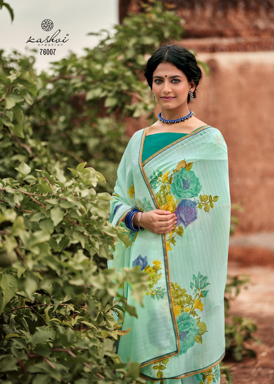 Kashvi Naina Casual Wear Georgette Designer Fancy Saree Collection